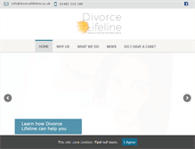 Tablet Screenshot of divorcelifeline.co.uk